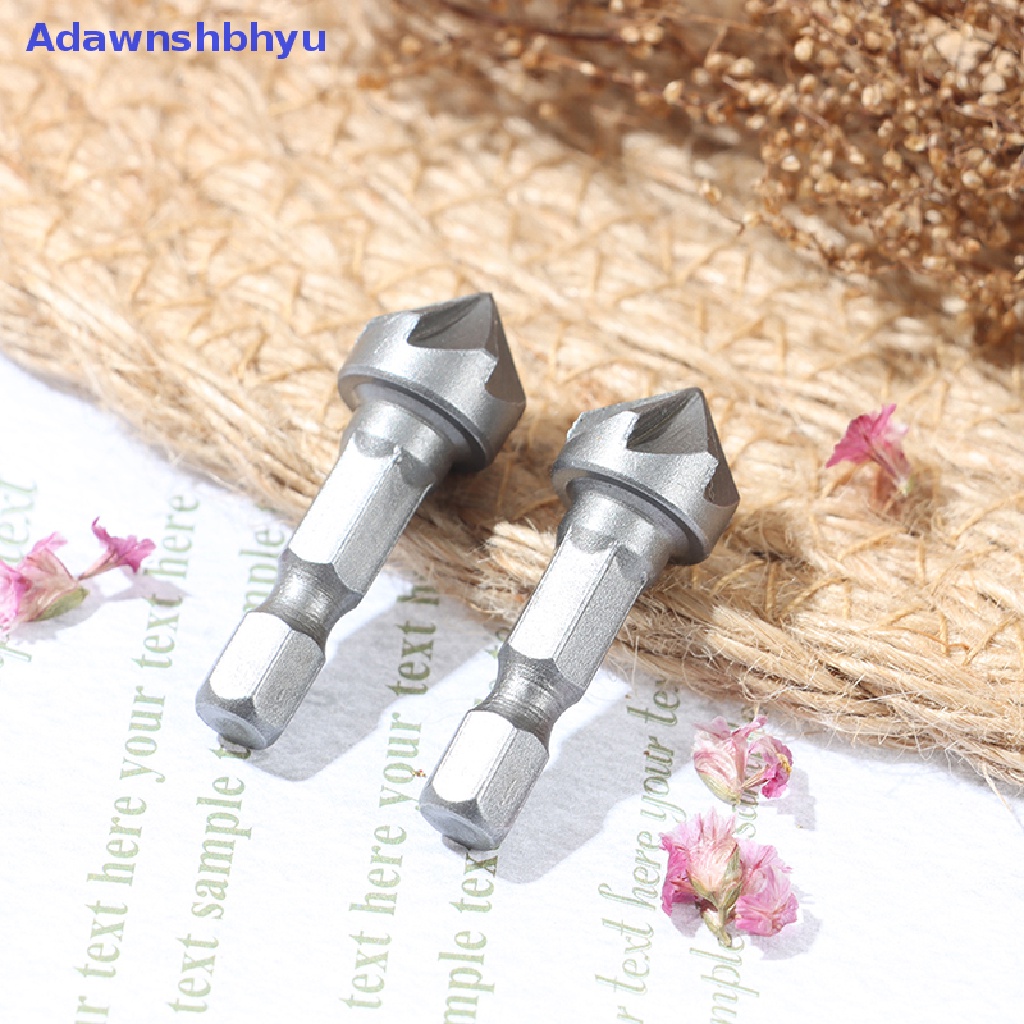 Adhyu 6giling Countersink Mata Bor Chamfer Cutg Woodworking Alat hexagon handle ID