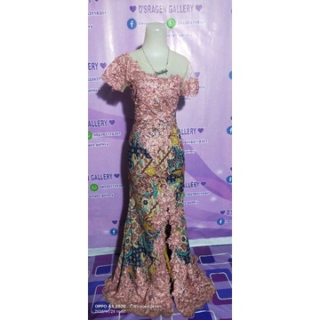 gaun PL batik ngaret baju penyanyi
