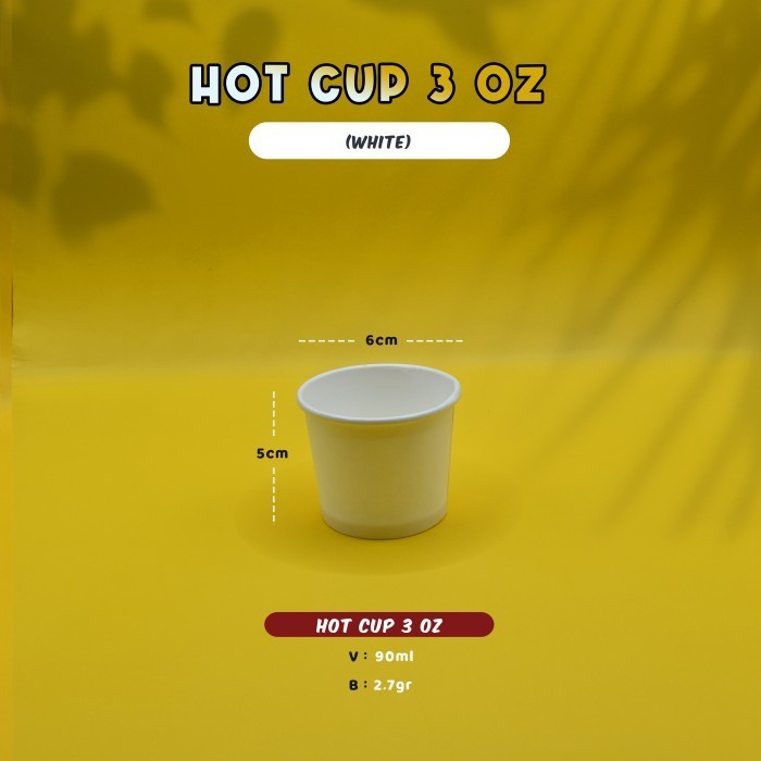 Jual Paper Cup 3 OZ - Hot Paper Cup - Paper Cup Kopi - Gelas Kertas ...
