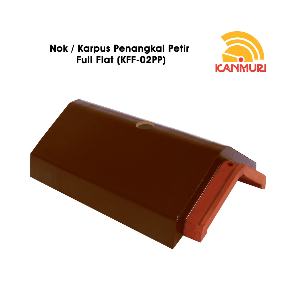 Nok Karpus Penangkal Petir Natural Kanmuri Full Flat Aksesoris Genteng Keramik Berglazur