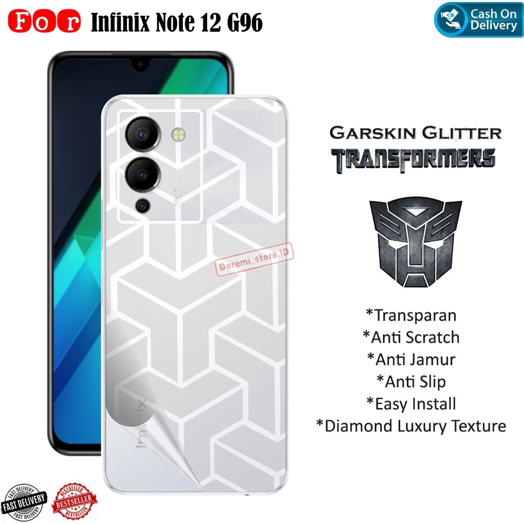 Skin Carbon Infinix Note 12 G96 Garskin Cover Sticker Handphone Motif