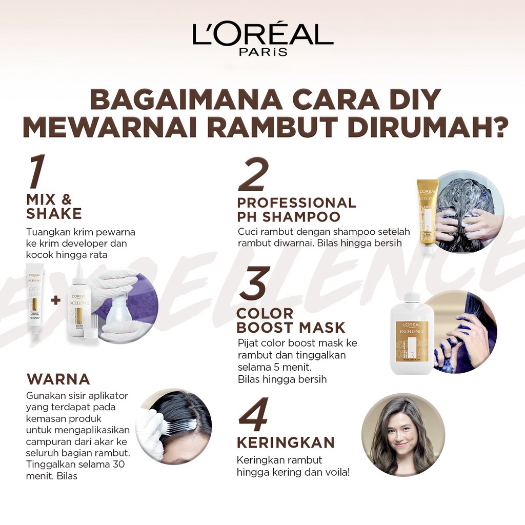 LOREAL Excellence Fashion Parisian Ash Pewarna Rambut