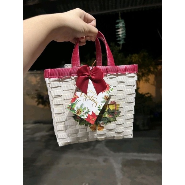 TAS NATAL / HAMPERS NATAL / TAS ANYAMAN SPECIAL NATAL