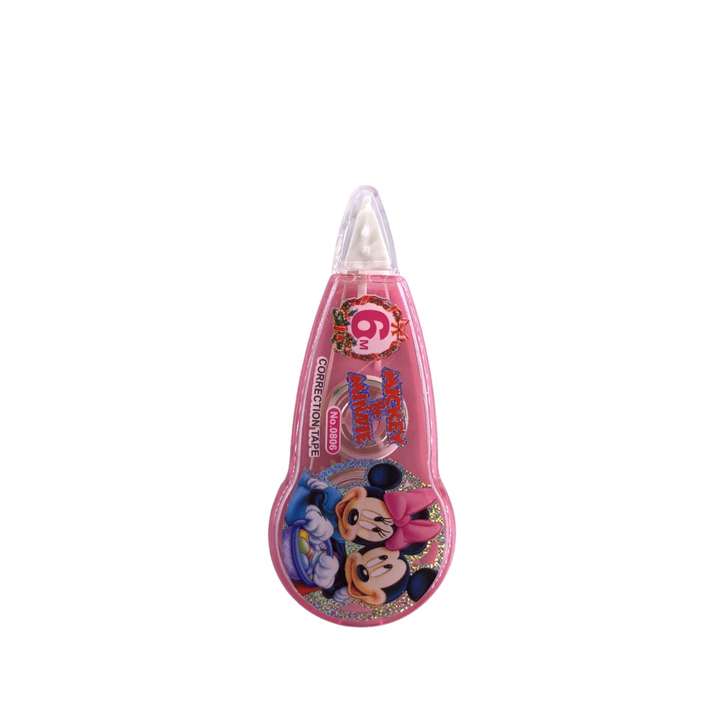 

OBRAL Corrrection Tape Mickey & Minnie #0806 Tip Ex Kertas Pita Impor Ukuran 6 X 5 mm SATUAN - SHAGB