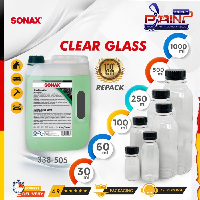 SONAX Clear Glass 338-505 Pembersih Kaca - REPACK / ECER