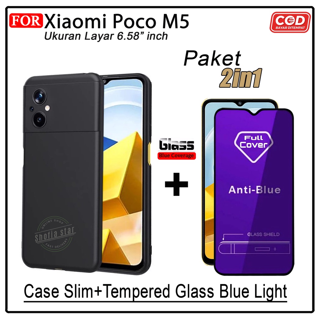 Promo 2in1 Case Poco M5 Poco X5 5G M4 Pro Softcase Slim Black Protect Casing