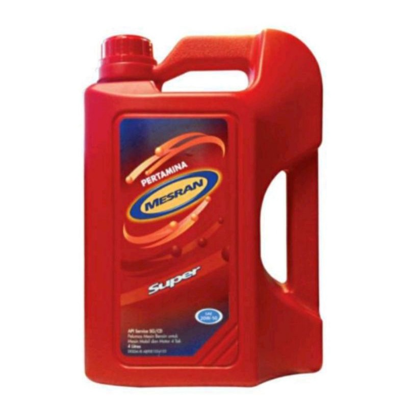 Oli Pertamina Mesran Super 4 Liter mobil Bensin