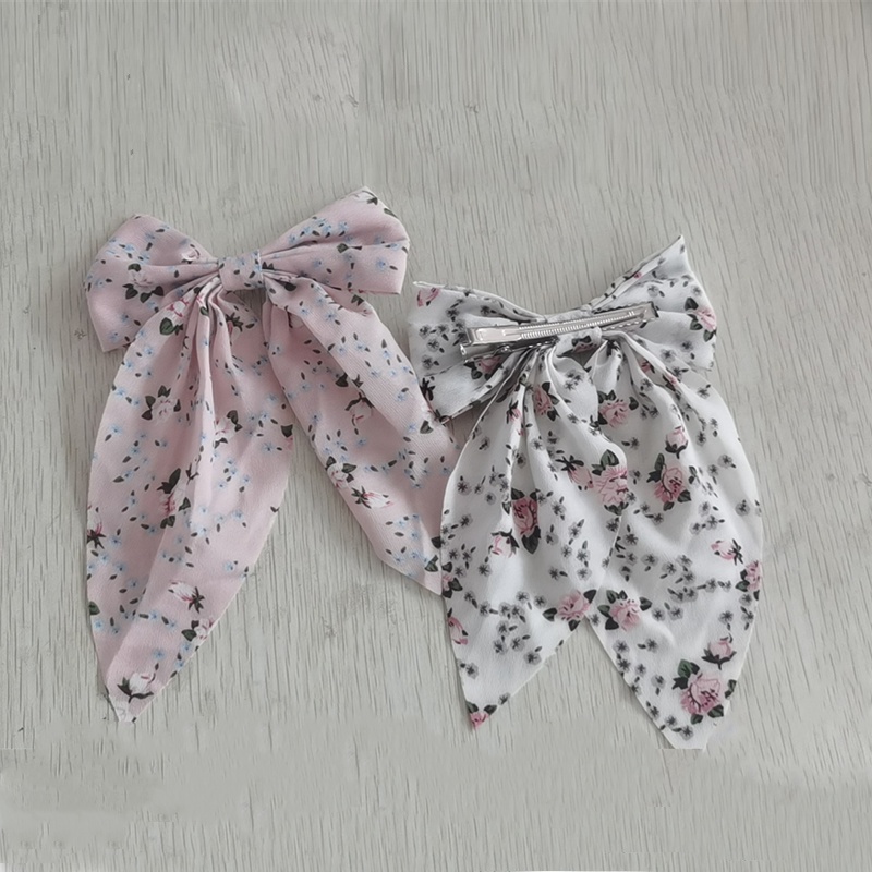 COD❤️Jepit Rambut Pita Korea Gaya Aesthetic Elegan Panjang Pita Rambut Fashion Untuk Wanita Dan Anak Perempuan-cl