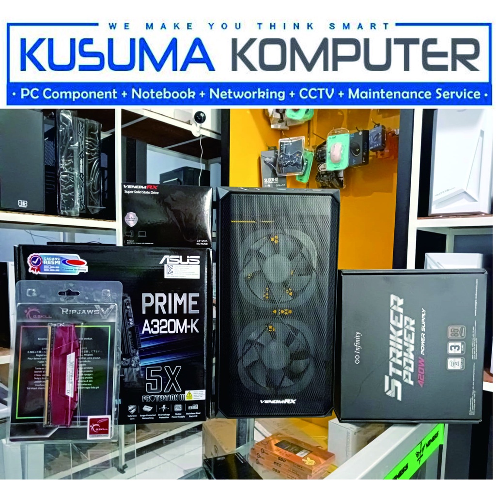 Komputer Rakitan PC Gaming AMD Athlon 3000G 8GB RAM 256GB SSD