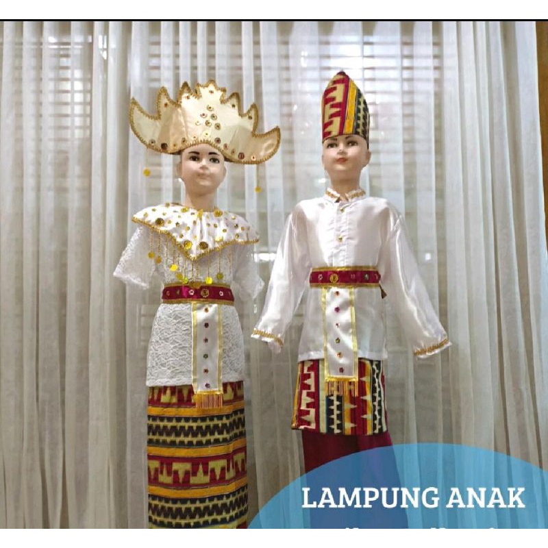 Baju Adat Lampung Anak TK - SD / Baju Anak Adat Lampung