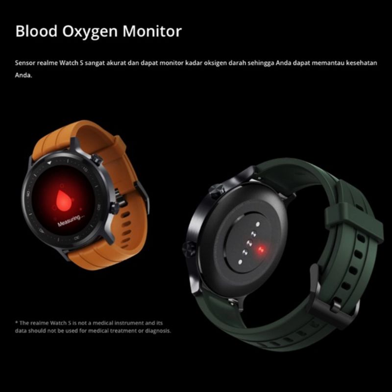 Watch S Garansi Resmi Real Me Smartwatch Jam Realmi Oxymeter Oximeter