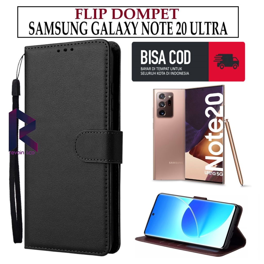 CASE SAMSUNG GALAXY NOTE 20 ULTRA FLIP WALLET LEATHER KULIT PREMIUM SARUNG BUKA TUTUP KESING HP FLIP CASE SAMSUNG GALAXY NOTE 20 ULTRA