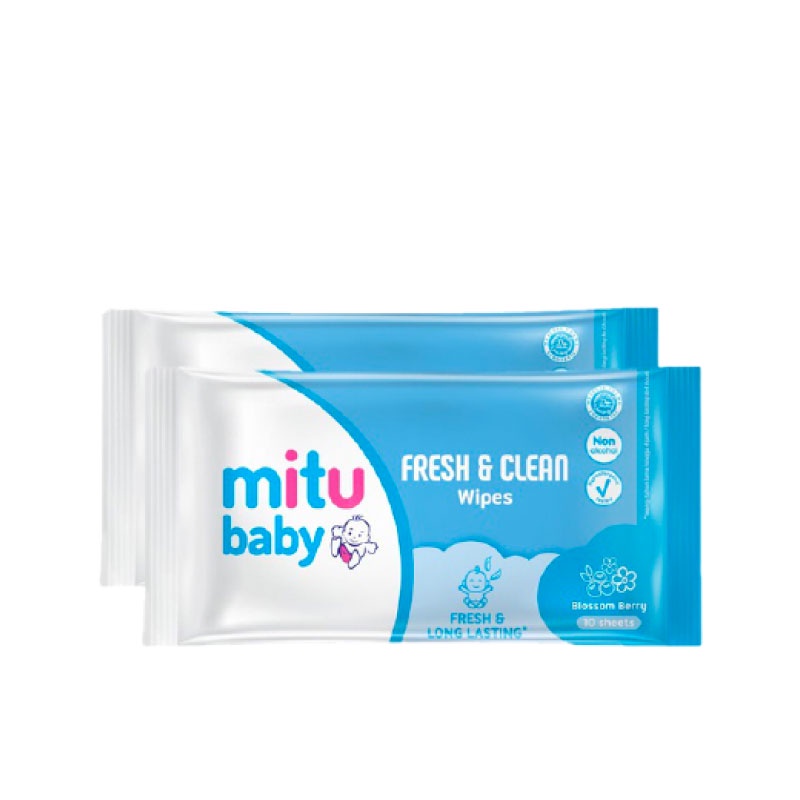 Jual [Balikpapan][Beli 1 Gratis 1] Mitu Baby Fresh & Clean Wipes