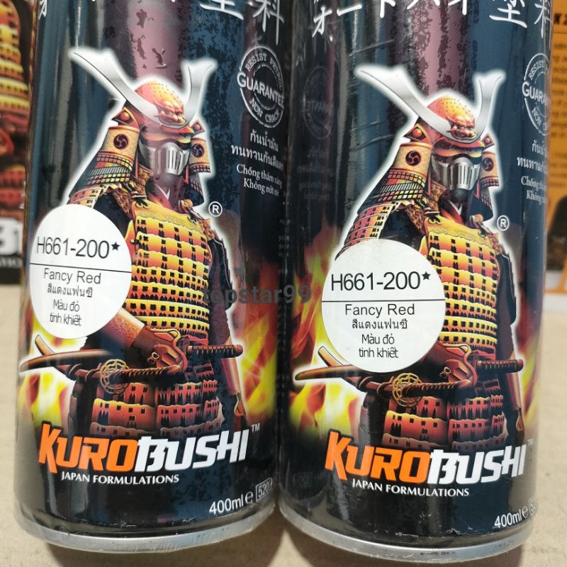 Pilok Pilox Cat Samurai Fancy Red H661 200 Merah Cerah Glossy 400ml Cat Semprot  Samurai Paint