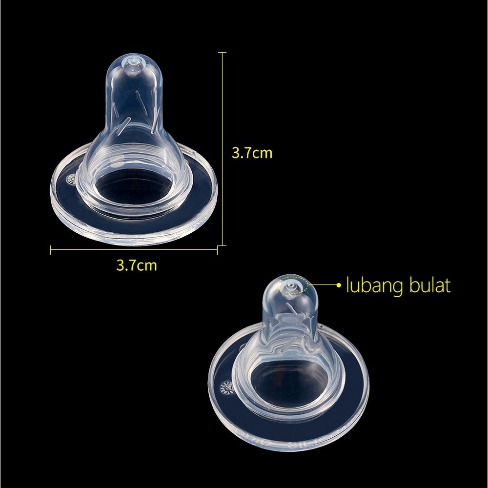 Lakhu 3.7cm bulat dot bayi nipple dot bayi slim neck