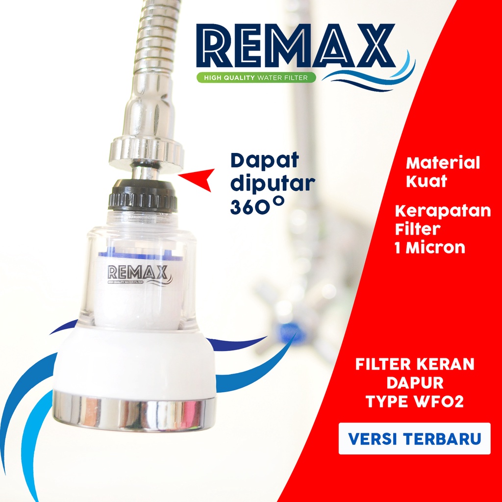 Filter Air Keran Dapur REMAX WF02 / Saringan Air / Filter Keran