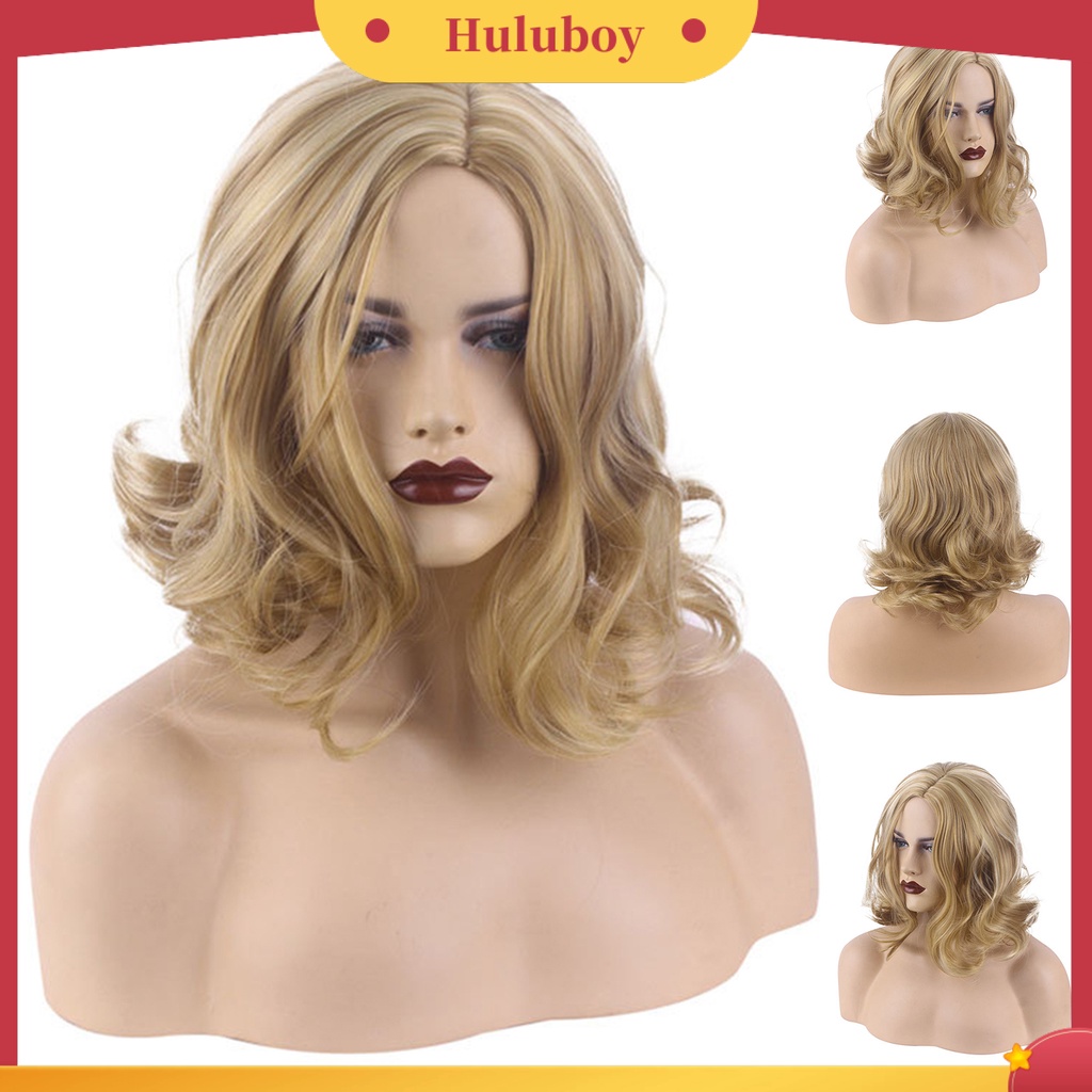 Wig Rambut Pendek Keriting Bahan Silk Tahan Panas Untuk Pesta