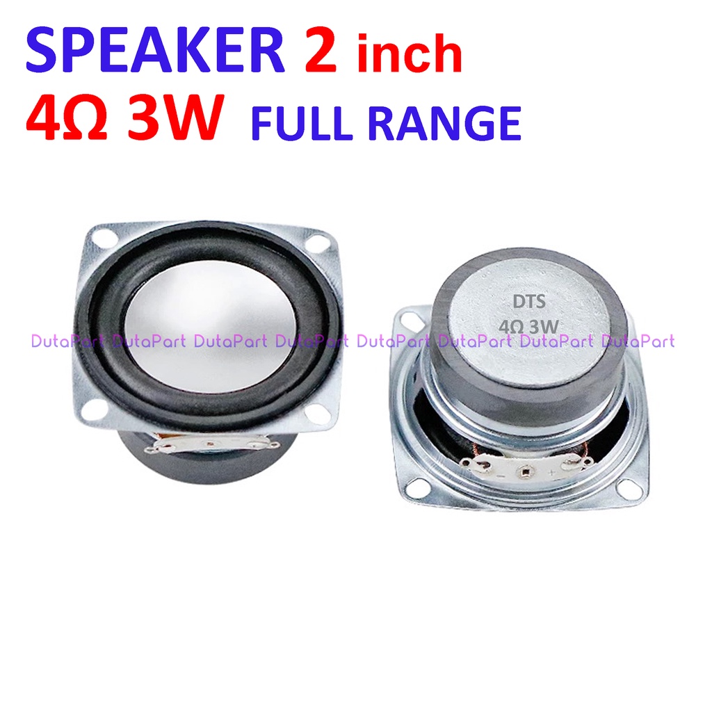 Speaker 2 inch 4 ohm 3 watt Full Range Audio Loudspeaker Silver Black