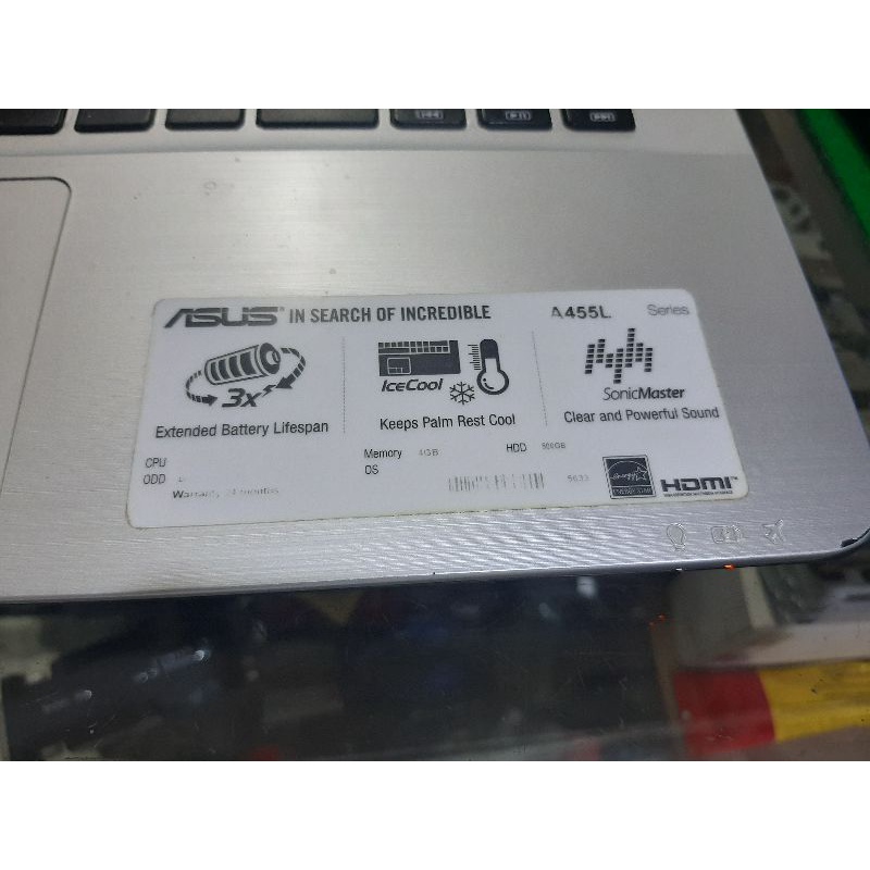 notebook asus core i3 second bagus