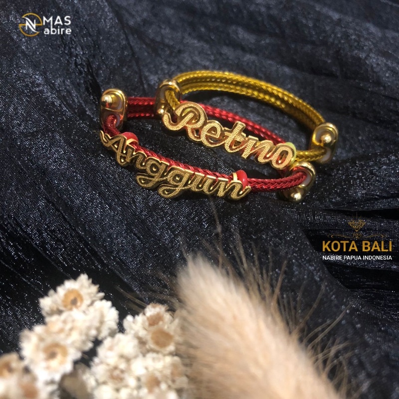 Gelang pandora Ukir emas 875% | Emas Nabire