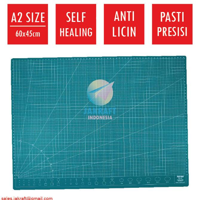 

Terlaris Cutting Mat A2 JOYKO (60 x 45 x 0.3 cm) Self Healing Murah Bagus Termurah