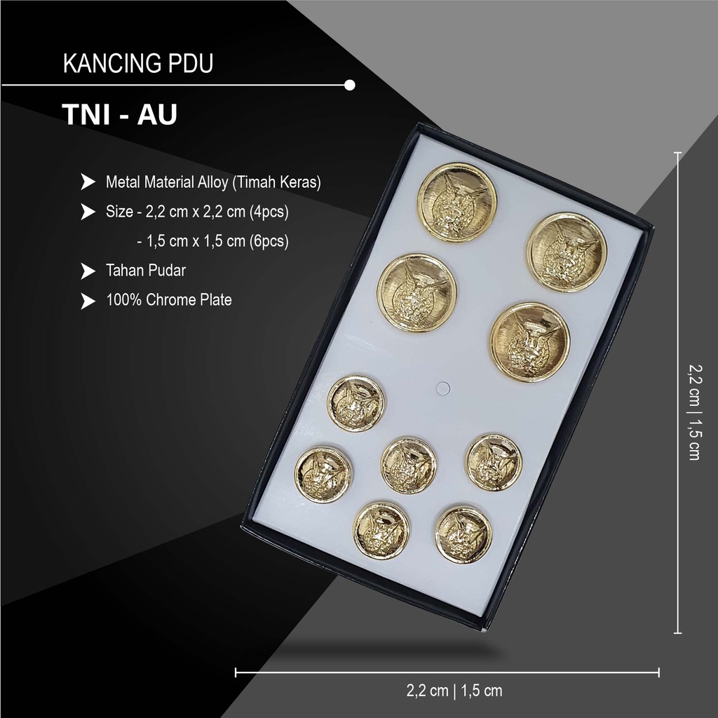 KANCING PDU TNI - AU