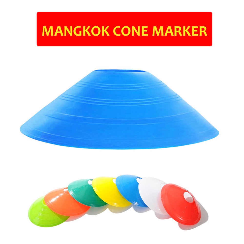 Mangkok Cone Marker Mangkuk Bola Kaki Futsal Training Latihan Kun Mangkok Marker Kerucut Penanda Perlengkapan Olahraga