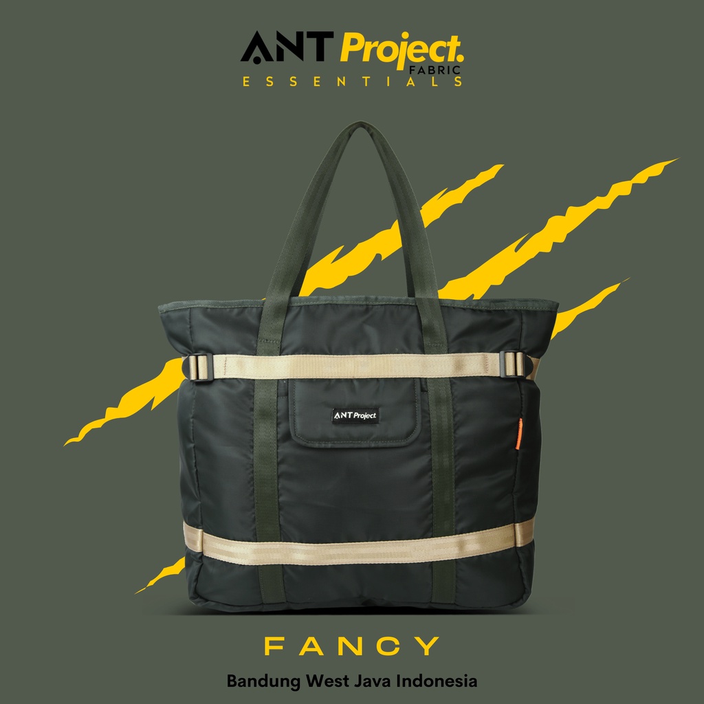 ANT PROJECT - Tote Bag FANCY Olive - Tas Jingjing