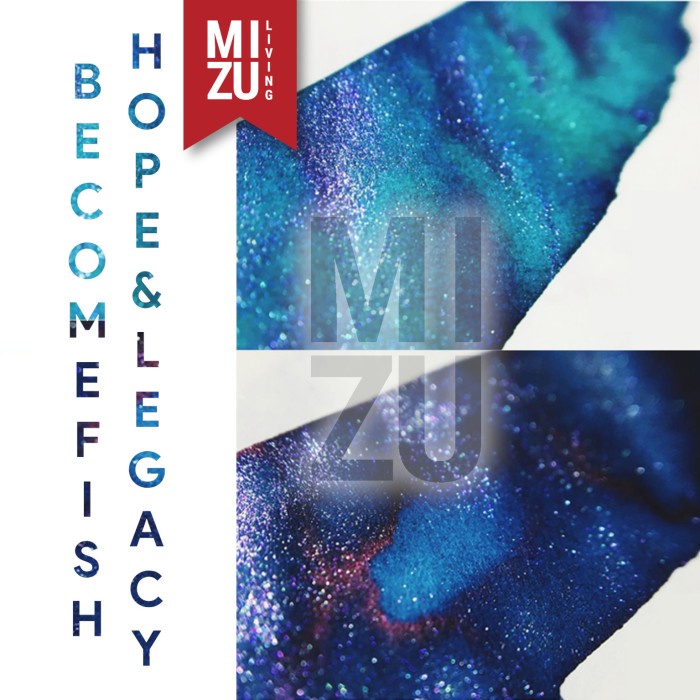 

Tinta Becomefish H&L Shimmer Shading Sheening Fountain Pen Ink
