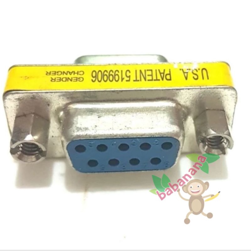 Konektor 9 pin RS232 DB9 female to female 9pin db 9 gender changer