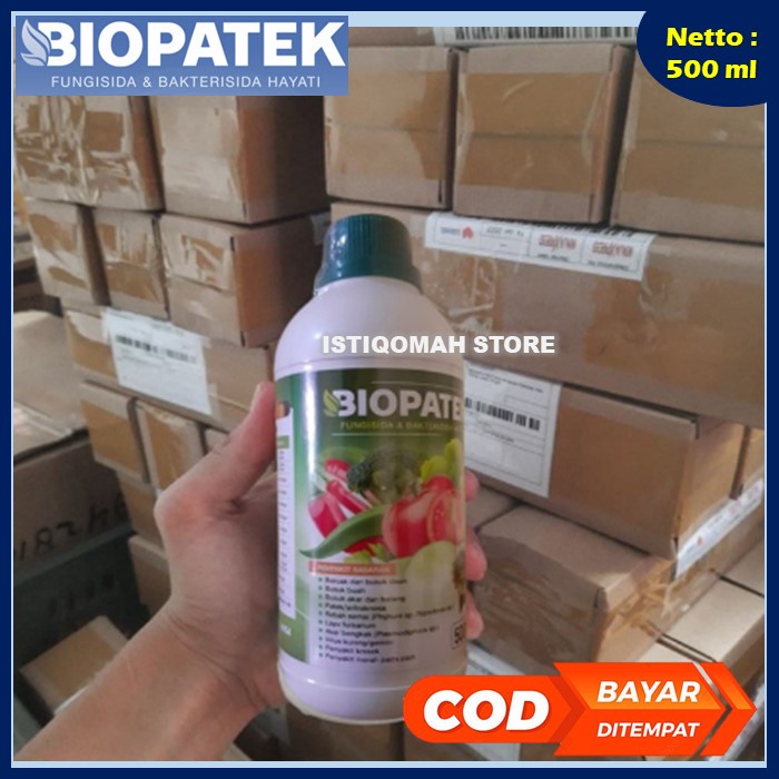 BIOPATEK 500ML Fungisida &amp; Bakterisida Hayati Mengatasi Penyakit Kresek, Penyakit Merah pada Padi, Virus Kuning/Gemini yang Bagus Manjur Murah Terlaris Paling Ampuh