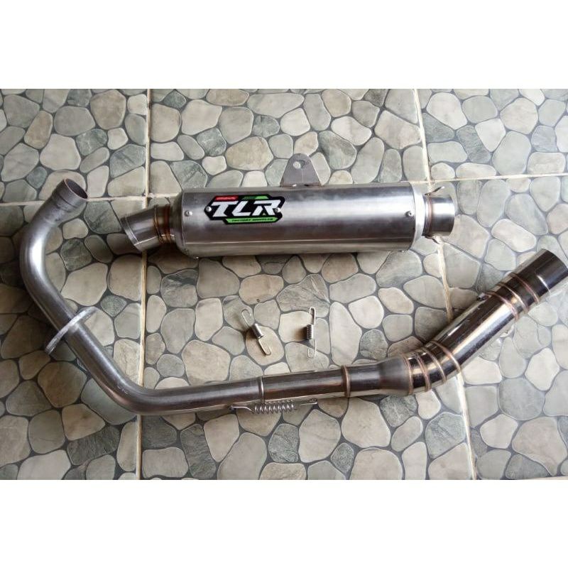 knalpot tlr satu set tinggal pasang untuk satria fu vixion mx megapro cb klasik tiger verza dll