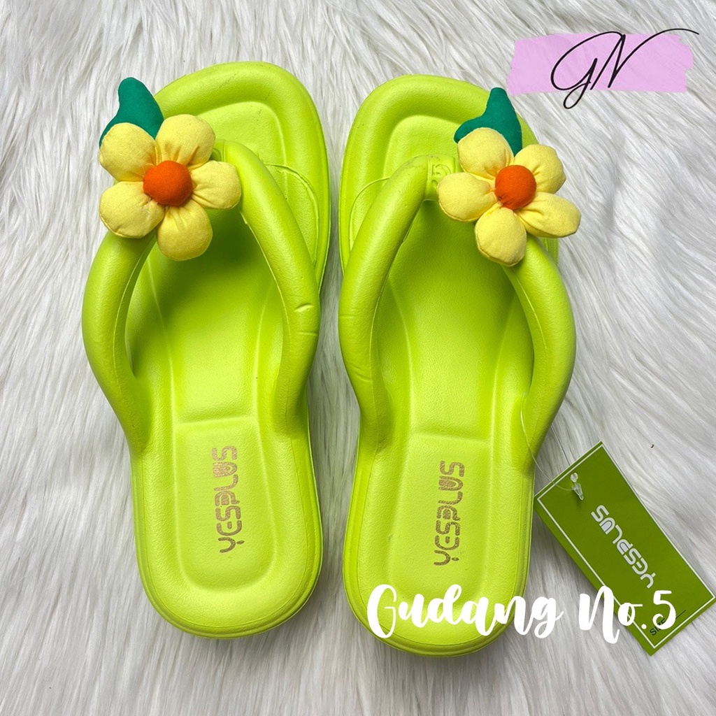 GN-8211-1 Sandal Jepit Jelly Anti Slip Sandal Wanita Korean Style Import Rubber