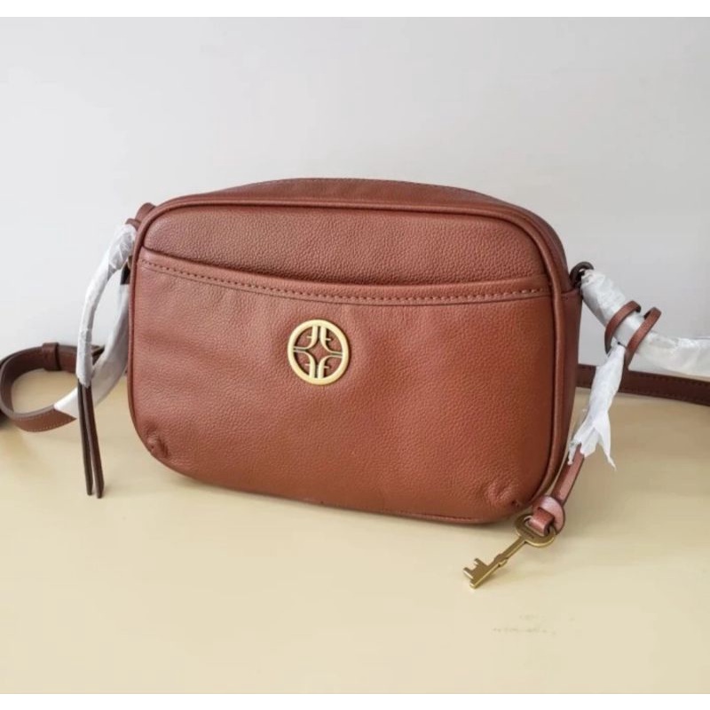 Tas Wanita FossilOriginal Brennon Camera Bag Brown