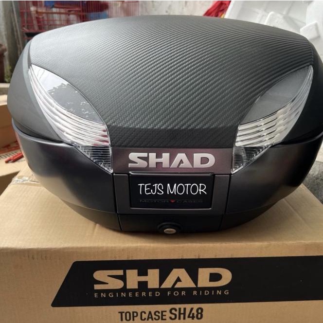 Box Motor Shad Sh48 Carbon Dark Grey Box Tabung Touring Sh48 Sh 48