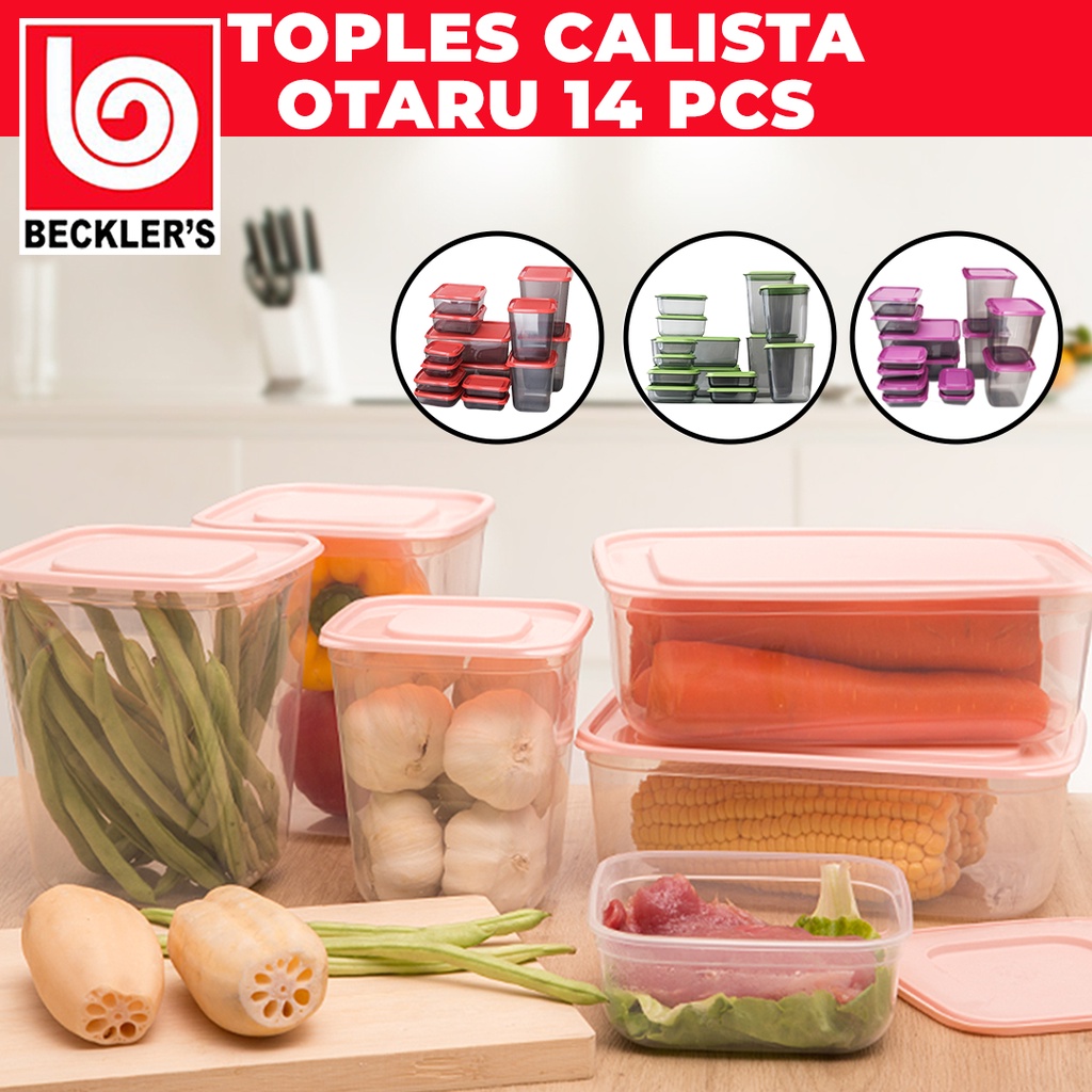 Toples Calista Set 14 PCS Tempat Makanan Multifungsi 3 WARNA