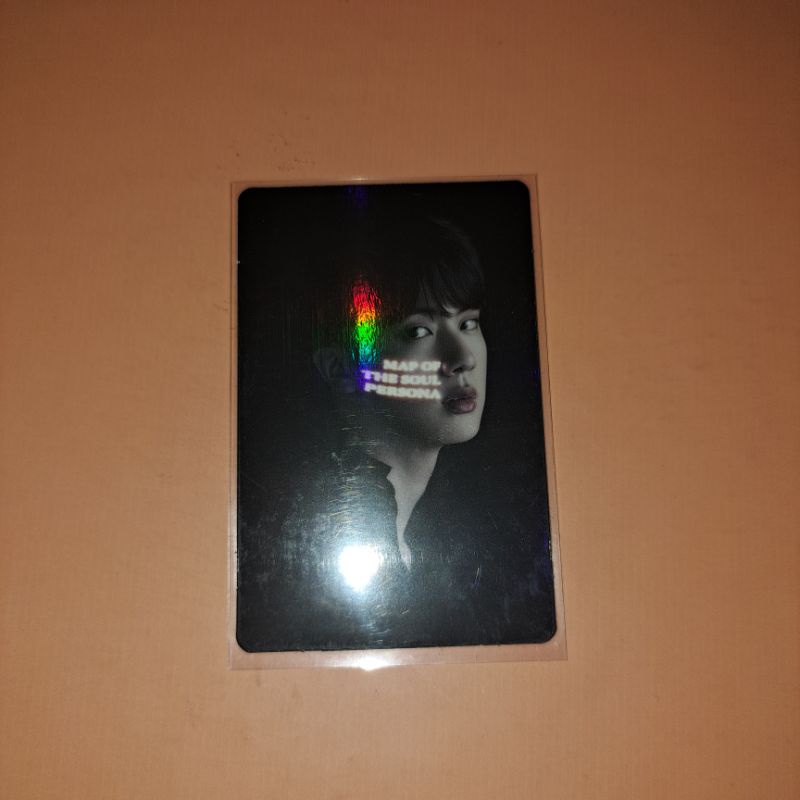 Photocard Holo BTS Jin MOTS ON:E Concept Photobook clue