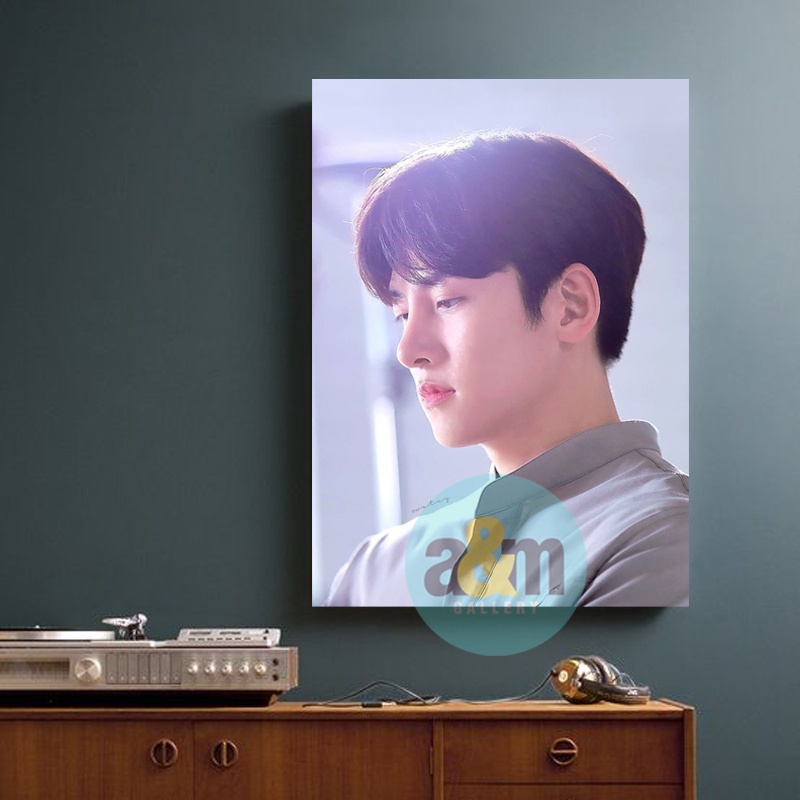 Poster Kayu JI CHANG WOOK  Hiasan Dinding Kamar Aktor Drama Korea I Pajangan Dinding Kamar K-POP Wall Decor Kamar - A&amp;M