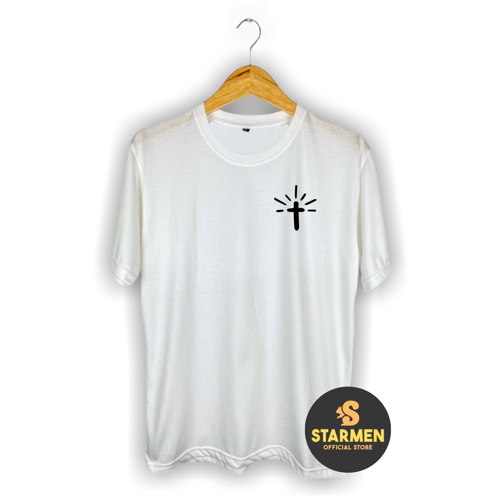 Kaos Distro Pria T-Shirt Motif Logo SALIB JESUS B