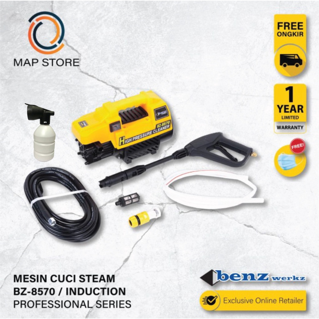 Jet Cleaner Benz 8570 High Pressure / Mesin Cuci Steam Jet Mobil Washer Benz BZ 8570