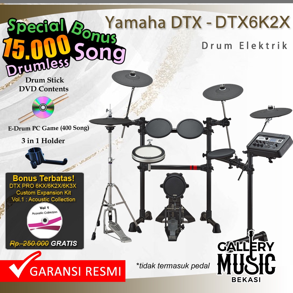 Yamaha DTX6K2-X Drum Elektrik / DTX6K2X / DTX 6 K2X / 6K2 / 6K2X