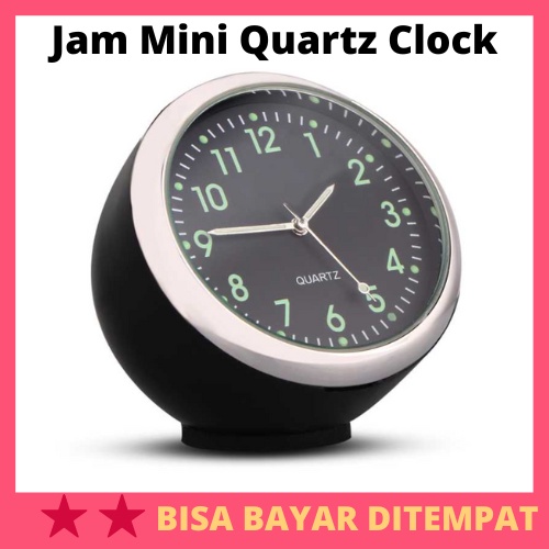 Dekorasi Mobil Jam Mini Quartz Clock Luminous / Jam Mobil Digital Analog Dasboard Dasboard Car Avanz