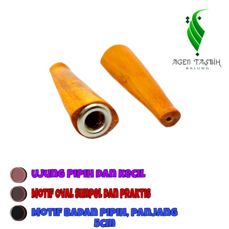 Once 15 Kayu Motif Pipih Panjang 5cm, Khusus Mild, Evolution, Tengwe