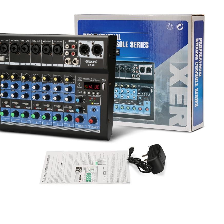 Restock AUDIO MIXER YAMAHA DX08/DX06/DX04 SBLUETOOTH,USB,RECORD,SOUNDCARD,REVERB Mixer audio saluran