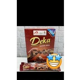 

Deka wafer roll coklat isi 24 Ready