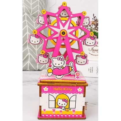 DIY Music Box Hello Kitty Ferris Wheel / Kotak Musik Hello Kitty