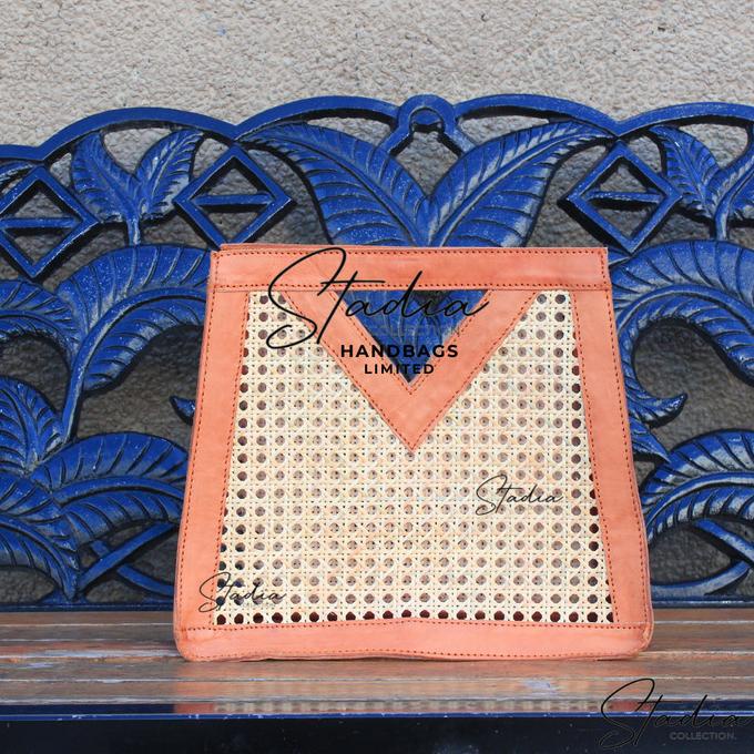 Hand Bag Wanita Import Original Leather | Tote Bag Tas Anyaman Rotan