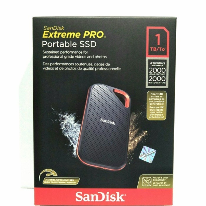 SSD SanDisk Extreme Pro Portable E81 V2 1TB 2000MB/s USB 3.2