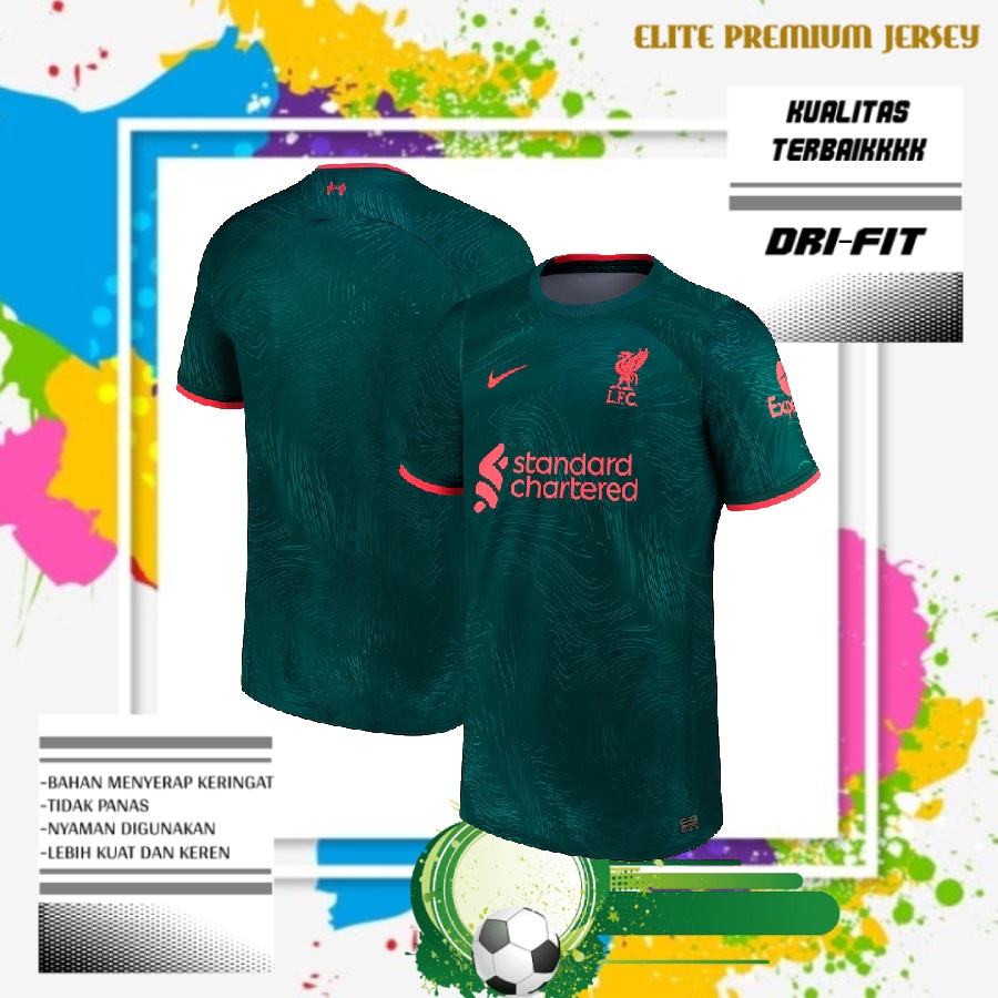 JERSEY BOLA LIVERPOOL 3RD 2022/2023 GRADE ORI IMPORT KUALITAS PREMIUM | BAJU BOLA LIVERPOOL TERBARU