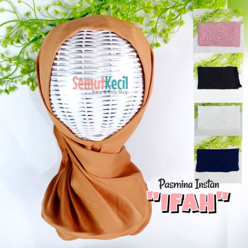 Pasmina Anak 1-3 Tahun IFAH Hijab Segitiga Instan Bayi Perempuan